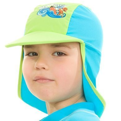Кепка сонцезахисна Aqua Speed SURF-CLUB CAP 2038 зелений, блакитний Діт 104см 00000015781