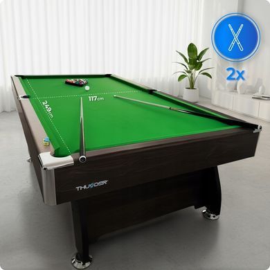 Бильярдный стол THUNDER BOLD-BROWN 9FT, 274 х 142 х 81 см BOLD-BROWN-9FT