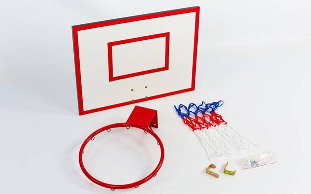 Щит баскетбольний з кільцем і сіткою UR LA-5383 (р 60x50см) LA-5383