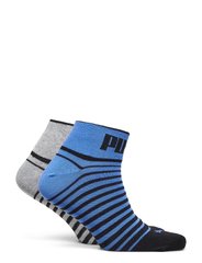 Шкарпетки Puma UNISEX QUARTER 2P синій, сірий, чорний Уні 35-38 00000009461