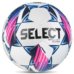 М'яч футбольний Select BRILLANT SUPER FIFA (HS) v24 синій, білий, чорний, малиновий Уні 5 00000030787