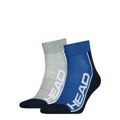 Шкарпетки Head PERFORMANCE QUARTER 2PPK UNISEX синій, сірий Уні 39-42 00000011764