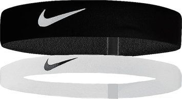 Пов'язка на голову Nike Flex 2PK чорний, білий Уні One Size N.100.9191.036.OS