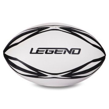 М'яч для регбі LEGEND R-3299 №3 білий-чорний 00000027332