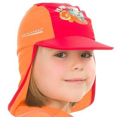 Кепка сонцезахисна Aqua Speed SURF-CLUB CAP 2039 червоний, помаранчевий Діт 104см 384-31