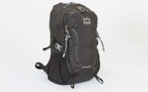Рюкзак спортивный с жесткой спинкой COLOR LIFE V-25л TY-1928 (Черный) TY-1928-BK