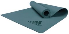 Килимок для йоги Adidas Premium Yoga Mat темно-зелений Уні 176 х 61 х 0,5 см 00000026189