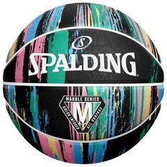 М'яч баскетбольний Spalding Marble Ball чорна пастель Уні 7 00000023024