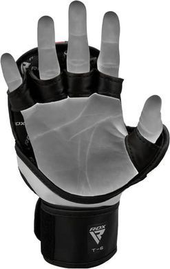 Тренировочные перчатки RDX GRAPPLING GLOVES REX T6 PLUS черный, желтый, белый XL (GGR-T6Y) GGR-T6Y