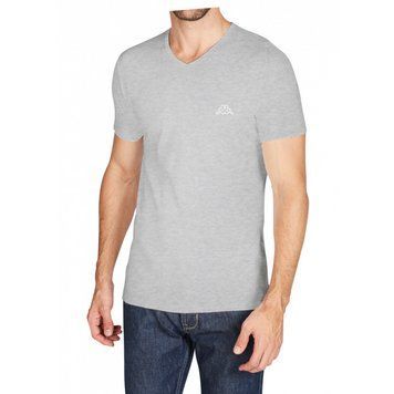 Футболка Kappa T-shirt Mezza Manica Scollo V сірий Чол  K1311 GrigioUnito