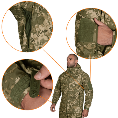 Куртка CM Stalker SoftShell Піксель (7379), XXXL 7379-XXXL