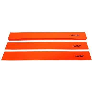 Набор плоских прямых фишек-маркеров Meta Flat Line Marker Set of 10 оранжевый Уни 5,5х50 см 4010100101