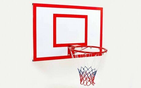 Щит баскетбольный с кольцом и сеткой усиленный UR LA-6275 (180x105см) LA-6275