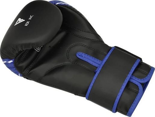 Боксерські рукавиці RDX BOXING GLOVES KIDS чорний, синій 6 унцій JBG-4U