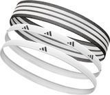 Повязки на голову Adidas Hairbands Monochrome 3pk черный, белый One Size ADAC-16162
