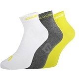 Шкарпетки Head QUARTER 3P UNISEX жовтий, сірий, білий Уні 35-38 00000019571