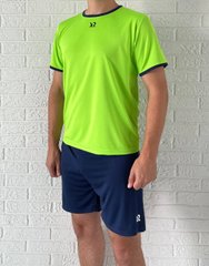 Футбольна форма X2 Start (футболка+шорти), розмір S (салатовий/темно-синій) X2003LG/DB-S X2003LG/DB