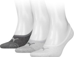 Шкарпетки Puma FOOTIE 3P UNISEX світло-сірий Уні 39-42 00000009553