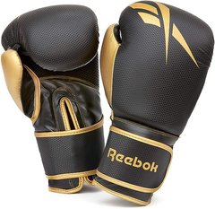 Боксерські рукавички Reebok Boxing Gloves чорний, золото Чол 16 унцій 00000026257