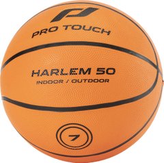 М'яч баскетбольний PRO TOUCH Harlem 50 чорно-помаранчовий Уні 7 00000018305
