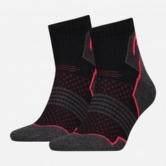 Шкарпетки Head HIKING QUARTER 2P UNISEX чорний, червоний Уні 35-38 00000022720