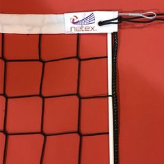 Сітка волейбольна Netex 1x9,5 м.(шнур 3,5 мм., осередок 10*10 см) безвузлова з тросом SI0008 SI0008