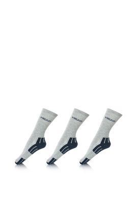 Шкарпетки Head PERFORMANCE CREW 3PPK UNISEX сірий, синій Уні 35-38 00000006605