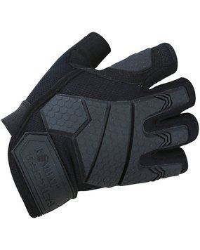 Рукавички тактичні KOMBAT UK Alpha Fingerless Tactical Gloves (kb-aftg-blk-m) kb-aftg-blk-m
