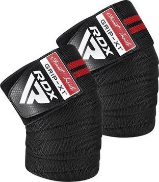 Бандаж для колена RDX GYM KNEE WRAP R11 черный, красный One Size WAH-KR11BR
