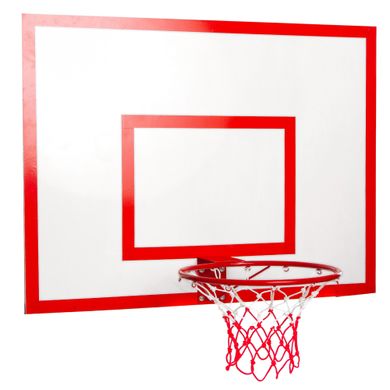 Щит баскетбольний з кільцем і сіткою посилений UR LA-6299 ( 120x90см) LA-6299