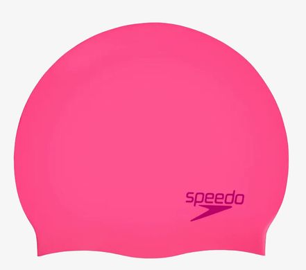 Шапка для плавания Speedo PLAIN MOUD SILC CAP JF/JM/JU Розовый детский OSFM 00000031656