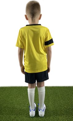 Детская футбольная форма X2 (футболка+шорты), размер S (желтый/черный) DX2001Y/BK-S DX2001Y/BK