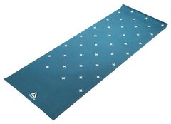 Двосторонній килимок для йоги Reebok Double Sided 4mm Yoga Mat блакитний, білий Уні 173 х 61 х 0,4 с 00000026219