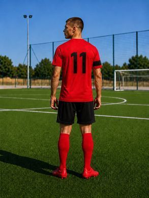 Футбольна форма X2 League (футболка+шорти), розмір S (червоний/чорний) X2001R/BK