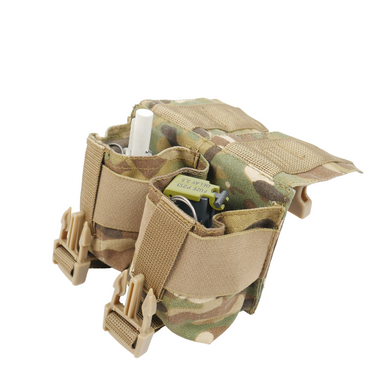 Тактичний підсумок під 2 гранати KIBORG GU Double Mag Pouch Multicam k4048