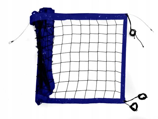 Сетка волейбольная Romi Sport "Профессиональная" (3мм. полипропилен, 9,5м.) black/blue S0052(PP)