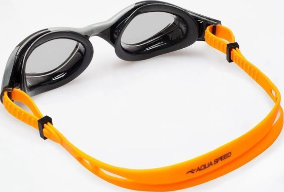 Окуляри для плавання Aqua Speed AQUILO 62651 чорний, помаранчевий One Size 728-75