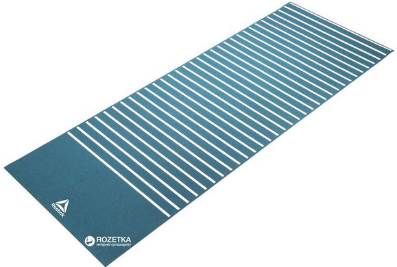 Двосторонній килимок для йоги Reebok Double Sided 4mm Yoga Mat блакитний, білий Уні 173 х 61 х 0,4 с 00000026219