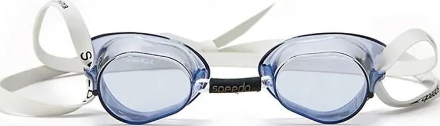 Очки для плавания Speedo SWEDISH GOGGLE 450 белый, синий One Size 8-00413410030