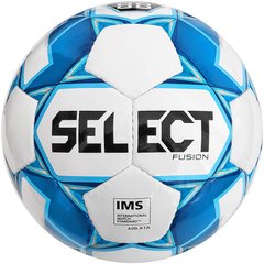М'яч футбольний Select Fusion IMS біло-блакитний Уні 3 00000013058