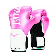 Боксерські рукавиці Everlast ELITE TRAINING GLOVES рожевий, білий Жін 8 унцій 00000024563