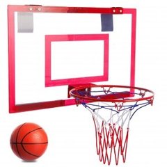 Щит баскетбольный с кольцом, сеткой и мячом   4630L (46х30,5см)