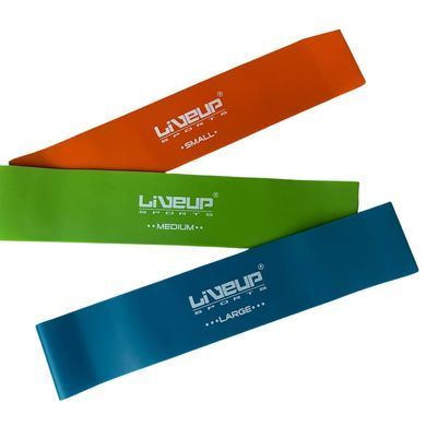 Набор фитнес резинок 3шт. LiveUp EXERCISE LOOP LS3650C