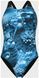 Купальник закрытый для женщин Arena BLUE FLOWERS SWIMSUIT V BACK синий, черный Жен 44 009027-850 фото 1