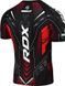 Футболка компресійна RDX COMPRESSION SHIRT HALF SLEEVES IMMAF-1 чорний, червоний S CSH-IMF-1R фото 2
