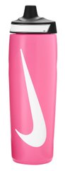 Пляшка Nike REFUEL BOTTLE 24 OZ рожевий, чорний, білий Уні 709 мл 00000029749