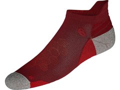 Шкарпетки Asics ROAD NEUTRAL ANKLE SOCK SINGLE TAB бордовий, сірий Уні 35-38 00000007010