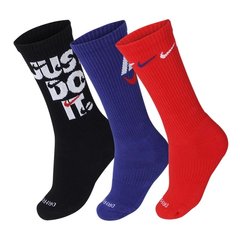 Шкарпетки Nike U NK EVERYDAY PLUS CUSH CREW чорний, синій, червоний Уні 34-38 00000022387