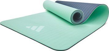 Килимок для йоги Adidas Double Sided Yoga Mat ментоловий, сірий 176 х 61 х 0,6 см ADYG-10400BLM-NL
