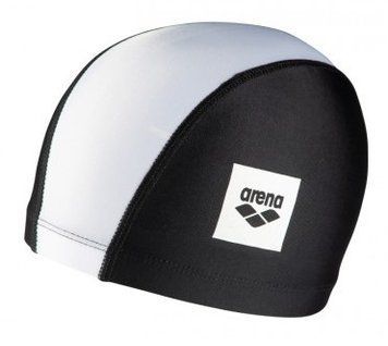 Шапка для плавання Arena UNIX II JR чорний, білий Діт OSFM (002384-102) 002384-102